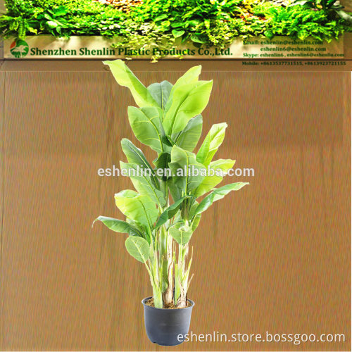 2016 new types of artificial tropical plants decorative banana bonsai tree